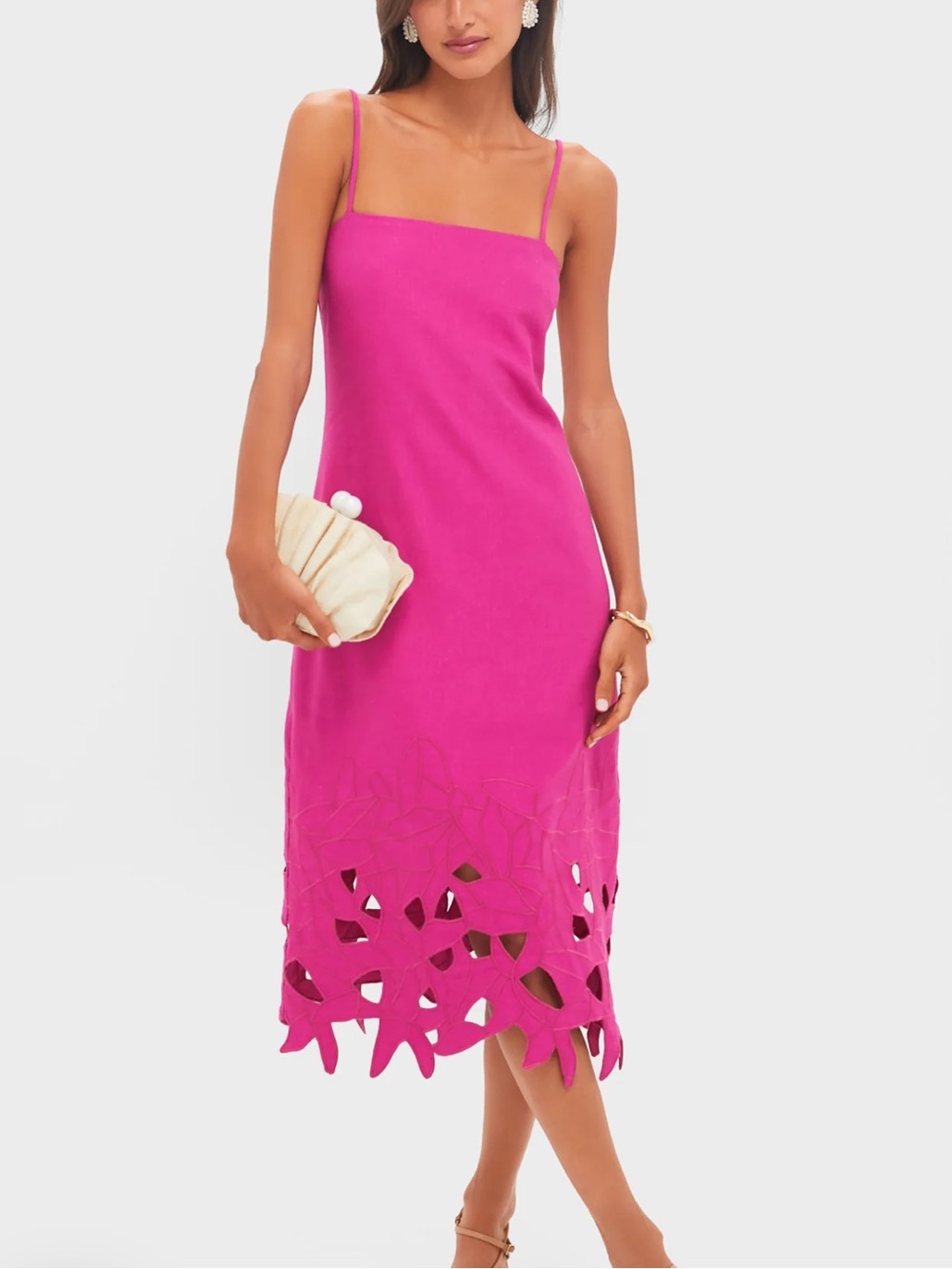 Hyacinth House Fuchsia Linen Somerset Maxi